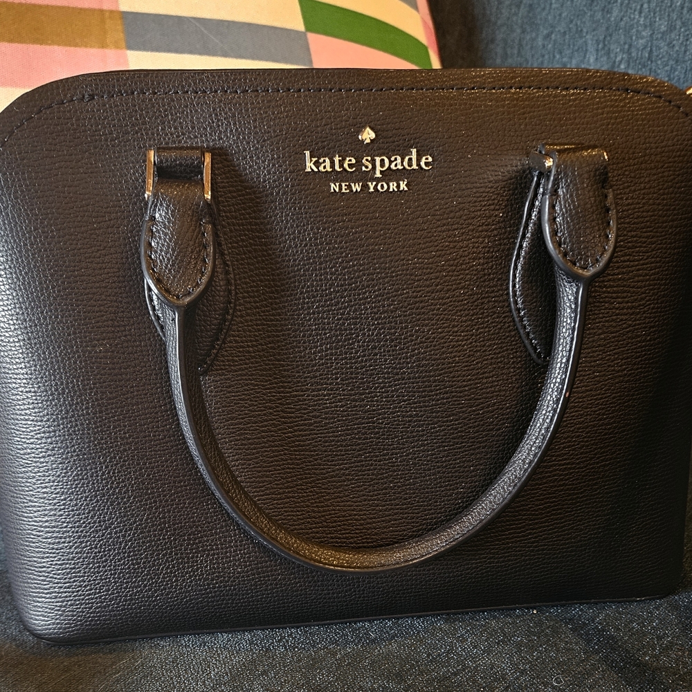 Kate Spade New York Pebbled PVC-leather Dome Crossbody Bag Black